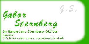 gabor sternberg business card